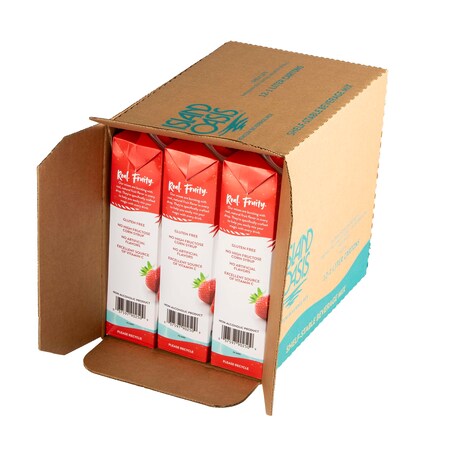 Island Oasis Aseptic Strawberry Frozen Drink And Smoothie Mix 1 Liter Carton, PK12 20362